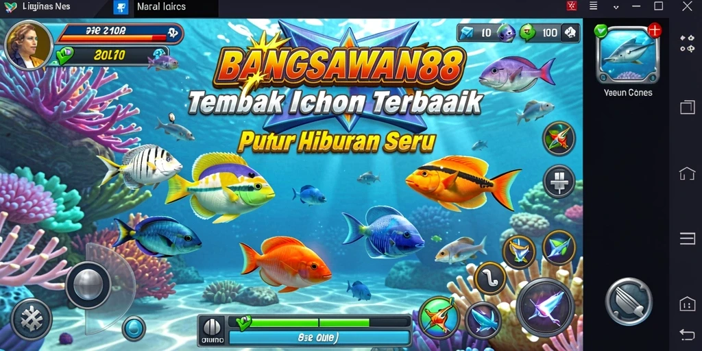 Screenshot BANGSAWAN88 menampilkan aksi seru menangkap ikan.