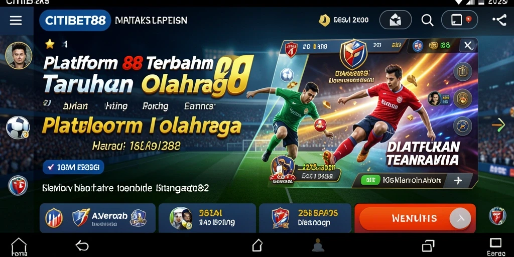 Tampilan gameplay taruhan olahraga di CITIBET88 yang dinamis.
