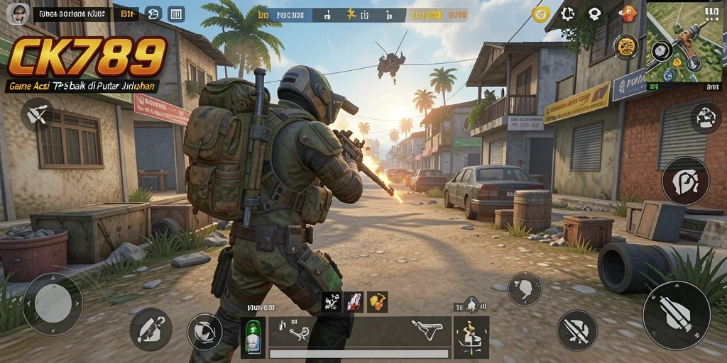 Screenshot CK789 menampilkan aksi seru dalam game TPS.