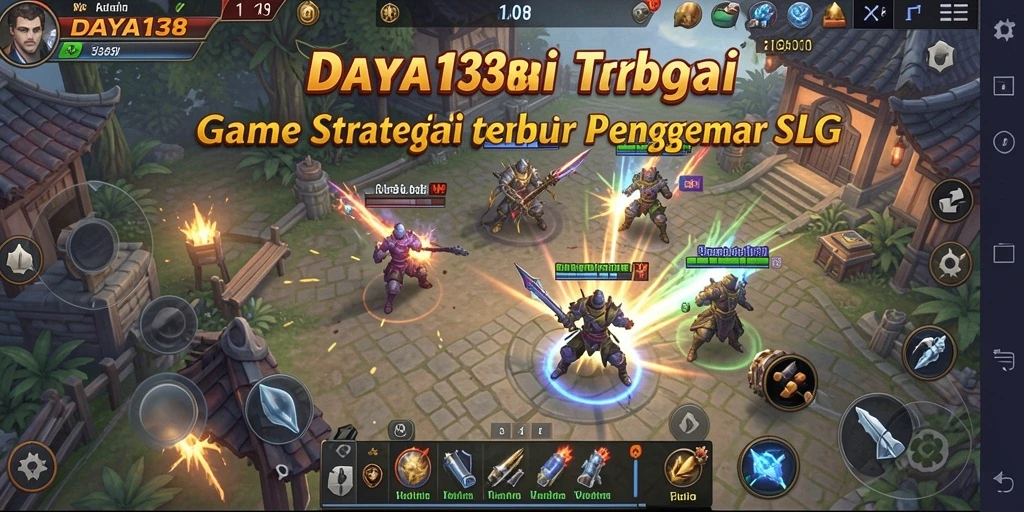 Tangkapan layar utama menunjukkan aksi permainan strategis DAYA138.