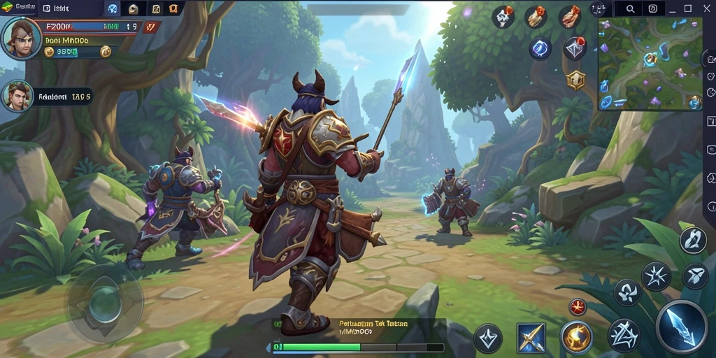 Gameplay F200M yang mendebarkan dalam dunia MMORPG.