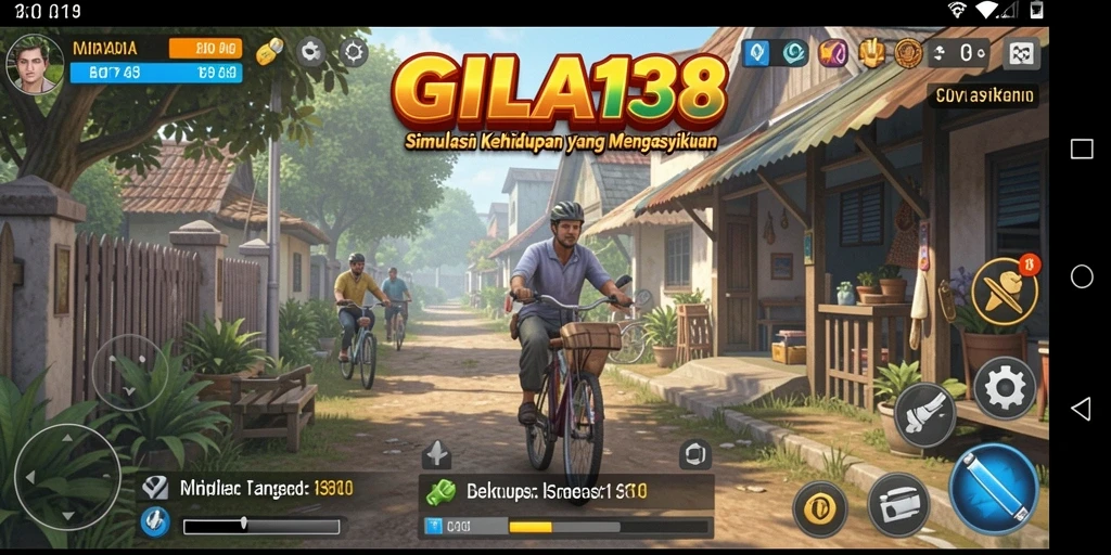 Gameplay GILA138 yang menampilkan interaksi karakter dan misi seru.