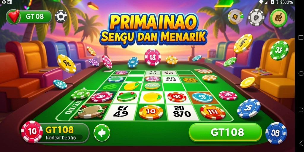 Screenshot gameplay GT108 yang menunjukkan keseruan permainan Bingo.