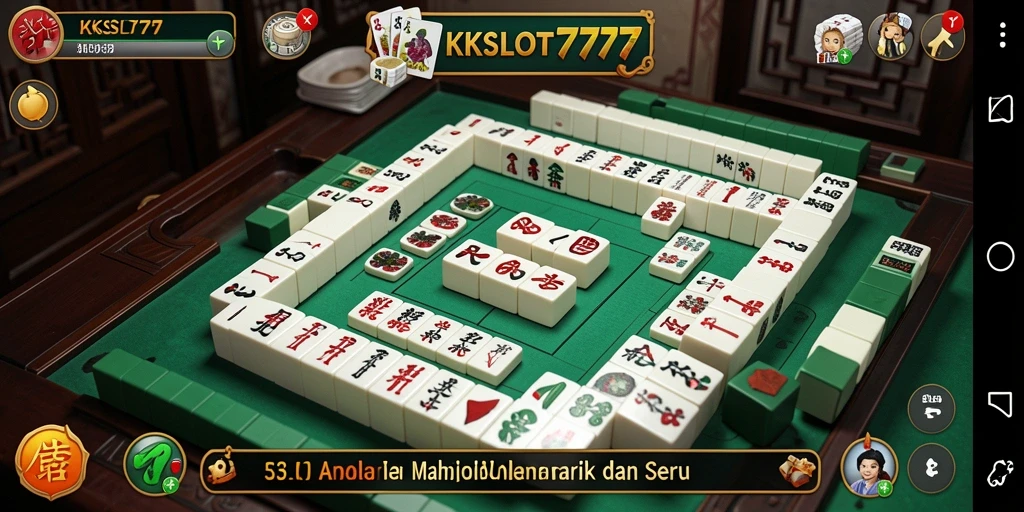 Tampilan screenshot KKSLOT777 dengan gameplay Mahjong yang menarik.