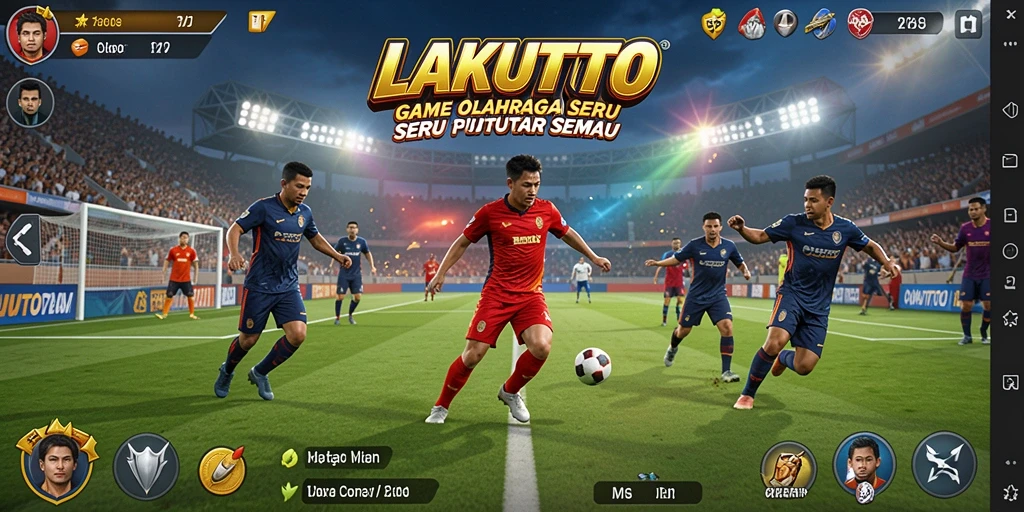 Tampilkan aksi seru dalam game olahraga LAKUTOTO.