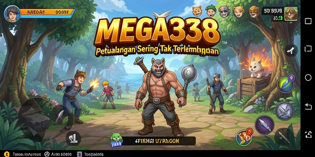 Tampilan gameplay seru dalam MEGA338 dengan petualangan menantang.