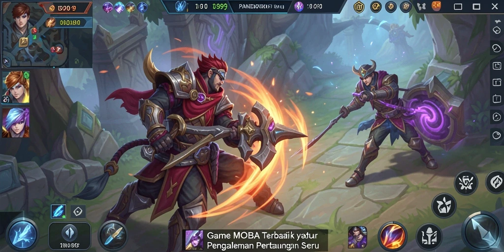 Gameplay seru PANDORA99 dengan aksi MOBA yang intens.
