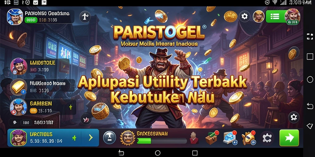 Screenshot tampilan utama PARISTOGEL yang menunjukkan fitur Utility.