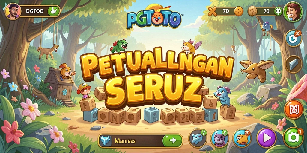 Screenshot gameplay PGTOTO menampilkan tantangan puzzle seru.