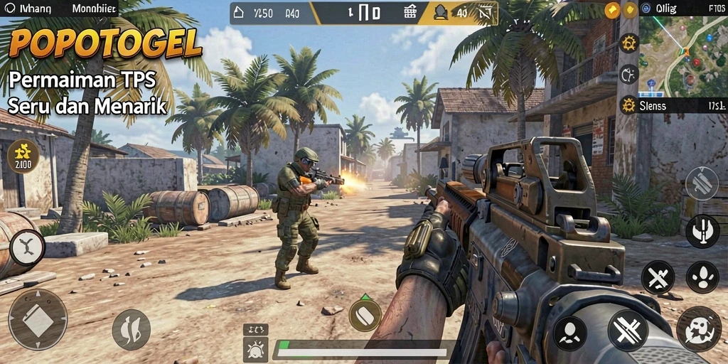 Tampilan gameplay seru dan penuh aksi di POPOTOGEL.