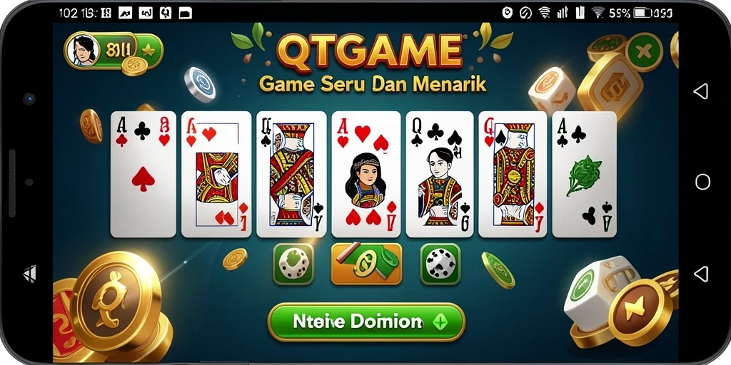 Tampilan gameplay QTGAME yang menantang dan seru.