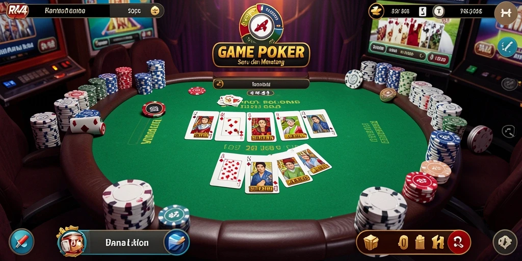 Tampilan gameplay Poker yang menarik di RR44.