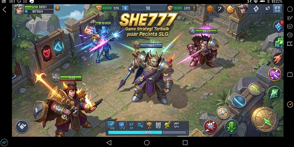 Tampilan gameplay menakjubkan dari <strong>SHE777</strong> yang menunjukkan strategi dan taktik.