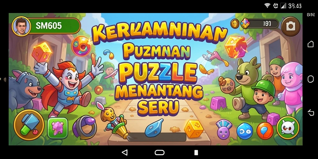 Tampilan gameplay SM605 yang menarik dan menantang.