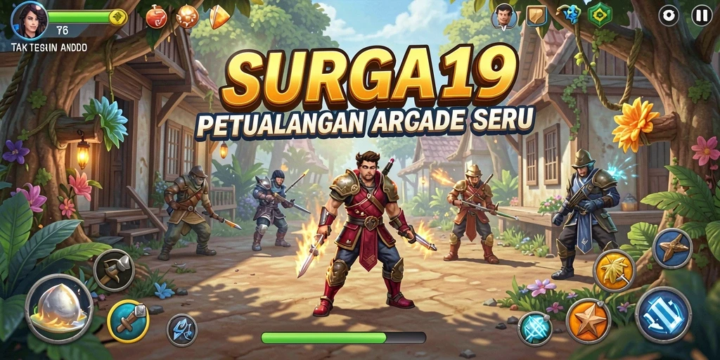 Screenshot utama SURGA19 menampilkan gameplay yang dinamis dan mengasyikkan.