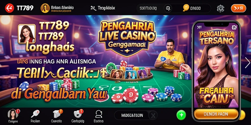 Tampilan langsung dealer dan permainan menarik di TT789.