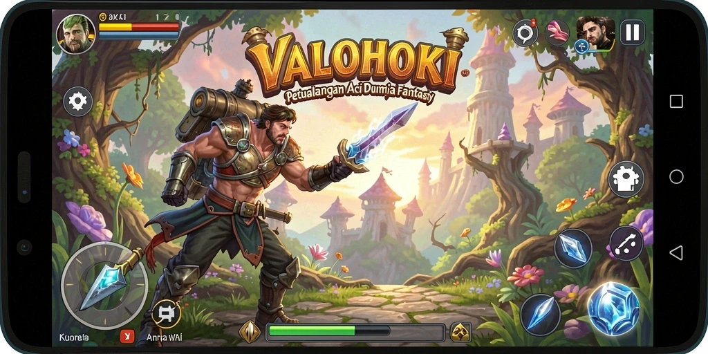 Tampilan gameplay ARPG yang menarik dan mendebarkan.