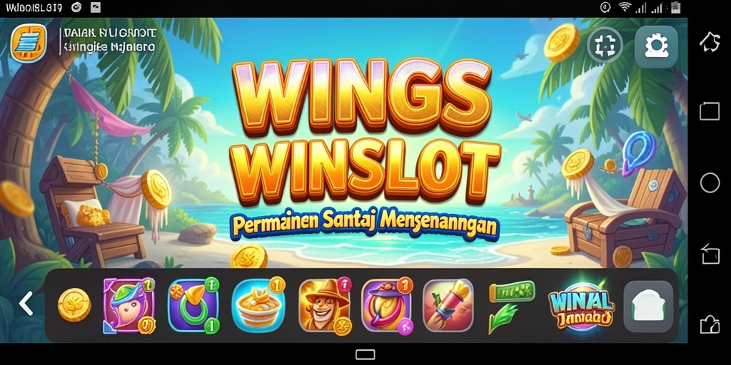 Screenshot utama WINSLOT menampilkan gameplay yang penuh warna dan menyenangkan.