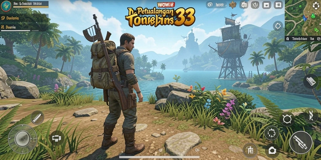Gameplay menarik dari WOW33 di dunia terbuka yang luas.